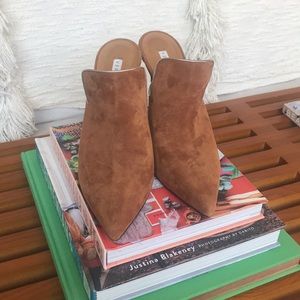 Veronica Beard cognac mules 7.5
